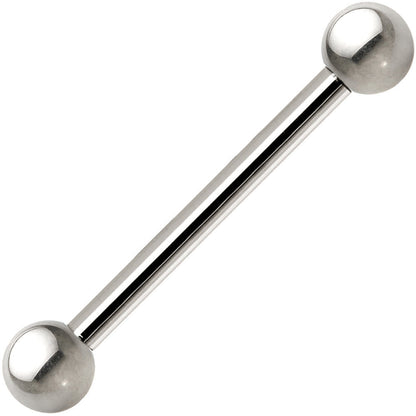 16G Grade 23 Solid Titanium Barbell 1/2 3mm