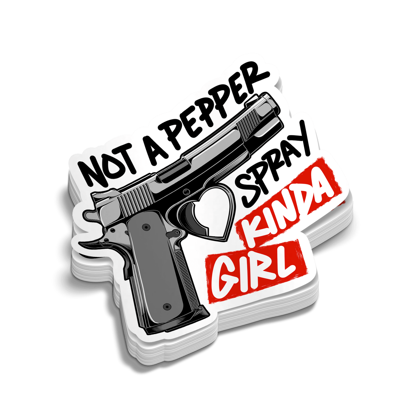 Pepper Spray Girl - Hard Hat Decal