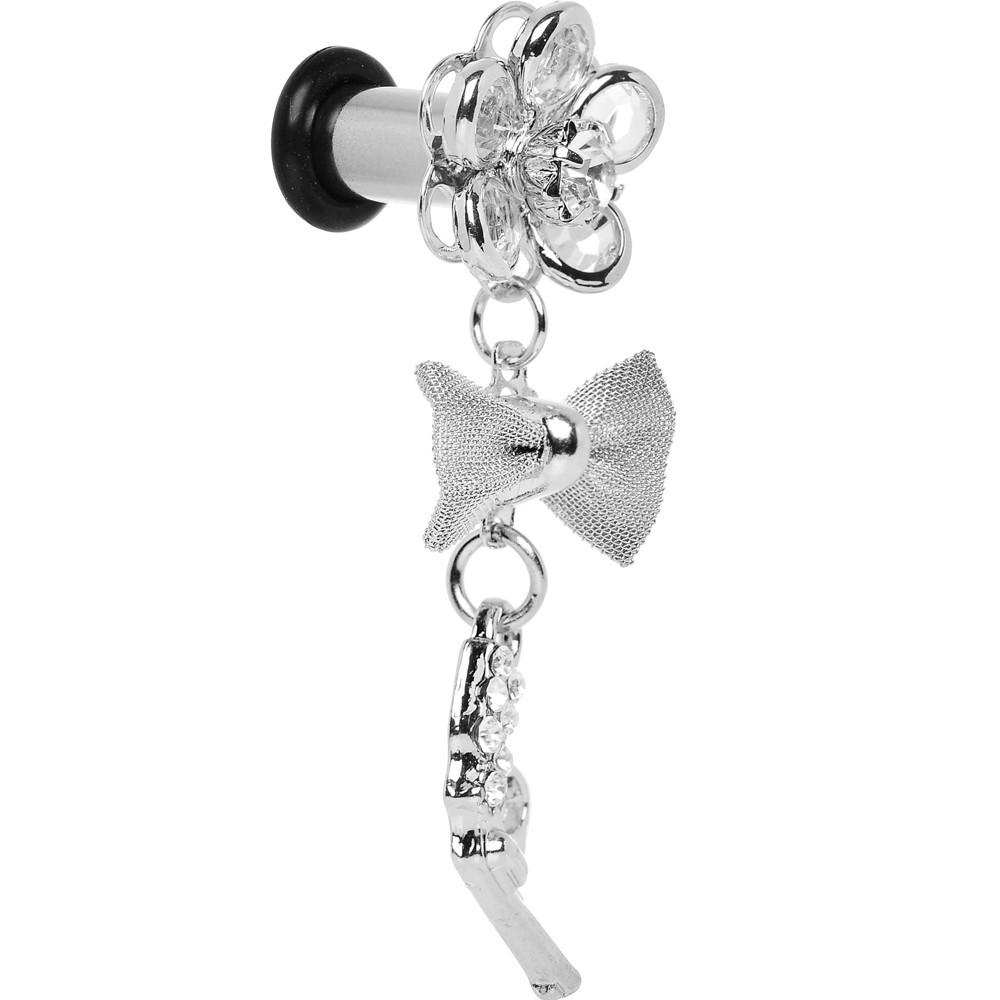 Clear Gem My Lady Flower Gun Dangle Plug Sizes 5mm to 12mm