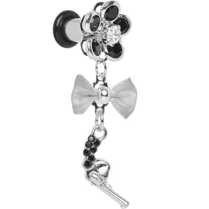 Black Gem My Lady Flower Gun Dangle Plug Sizes 5mm to 12mm
