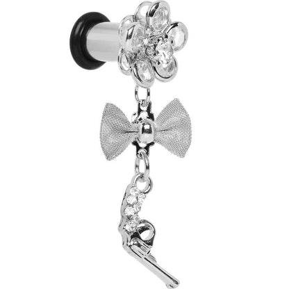 Clear Gem My Lady Flower Gun Dangle Plug Sizes 5mm to 12mm