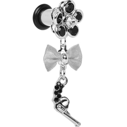 Black Gem My Lady Flower Gun Dangle Plug Sizes 5mm to 12mm