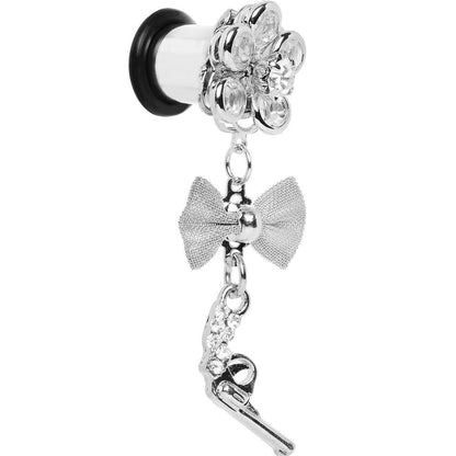 Clear Gem My Lady Flower Gun Dangle Plug Sizes 5mm to 12mm
