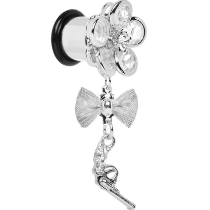 Clear Gem My Lady Flower Gun Dangle Plug Sizes 5mm to 12mm