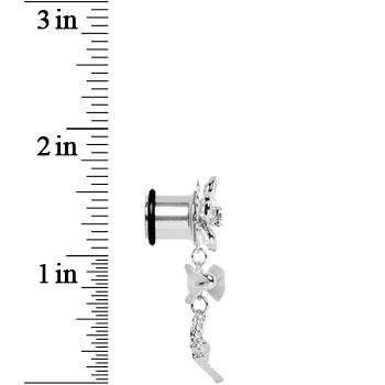 Clear Gem My Lady Flower Gun Dangle Plug Sizes 5mm to 12mm