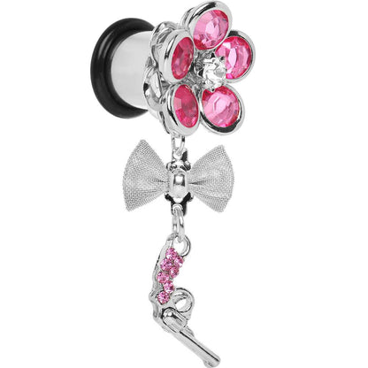 Pink Gem My Lady Flower Gun Dangle Plug Sizes 5mm to 12mm