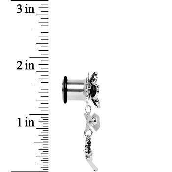 Black Gem My Lady Flower Gun Dangle Plug Sizes 5mm to 12mm