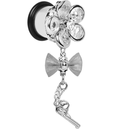 Clear Gem My Lady Flower Gun Dangle Plug Sizes 5mm to 12mm