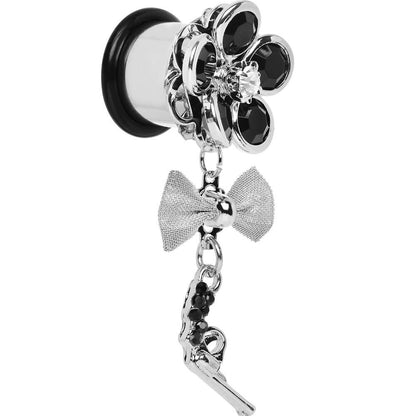 Black Gem My Lady Flower Gun Dangle Plug Sizes 5mm to 12mm