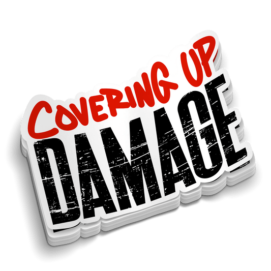 Covering Up Damage - Hard Hat Decal