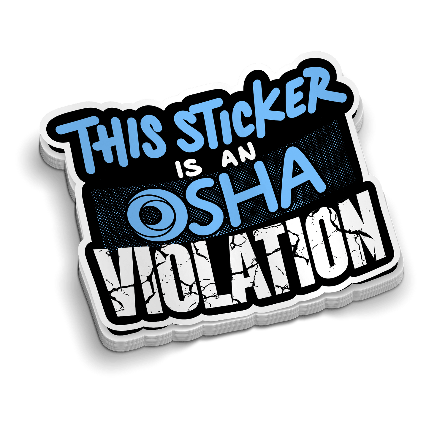 Osha Violation Sticker - Hard Hat Decal