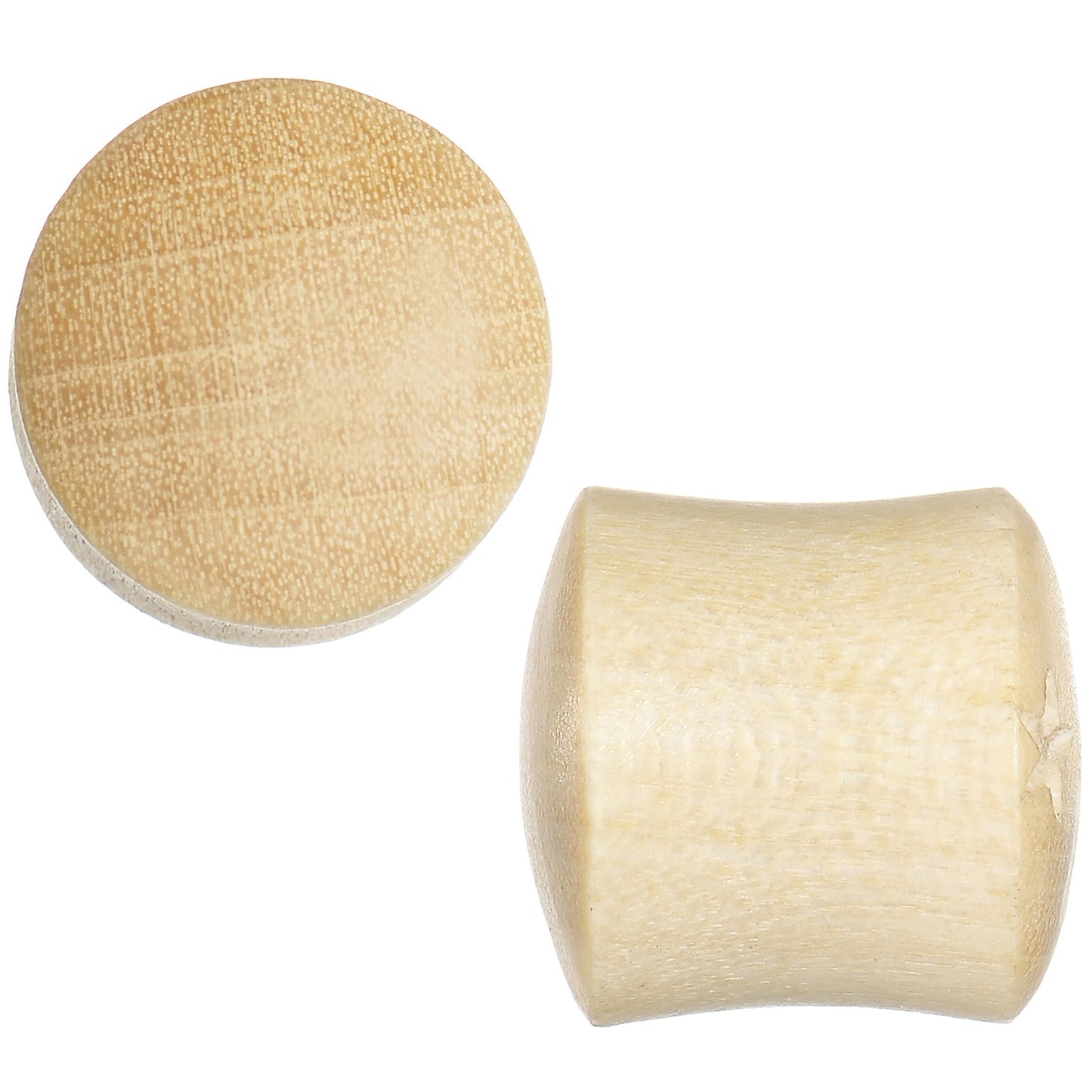 7/16 Organic Crocodile Wood Dome Double Flare Plug Set