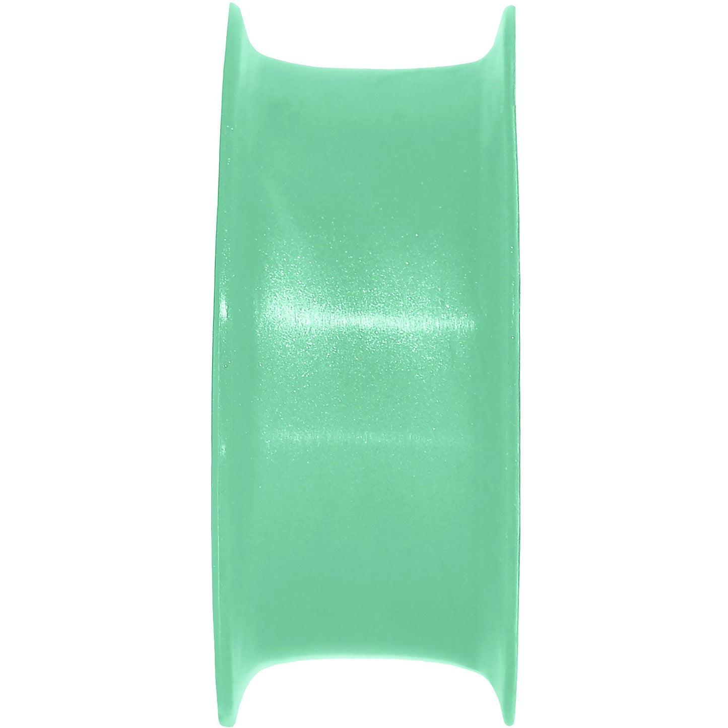 1 inch  Green Pearlescent Silicone Hollow Tunnel