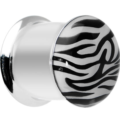 9/16 Stainless Steel Purple Tiger Print Solar Activated Saddle Plug