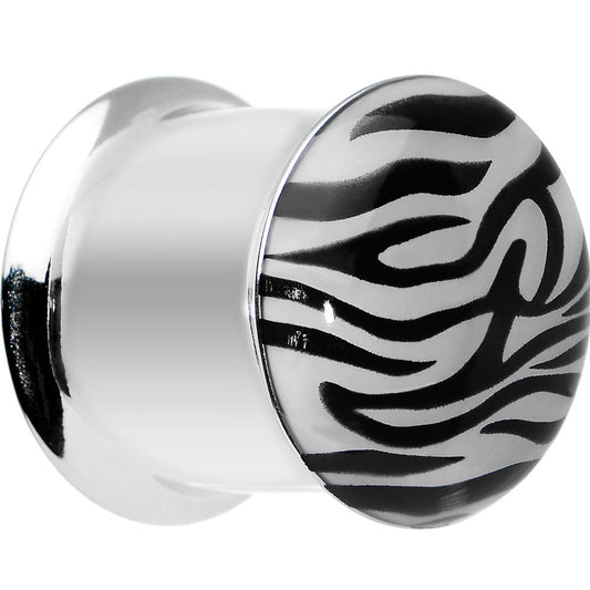 9/16 Stainless Steel Purple Tiger Print Solar Activated Saddle Plug
