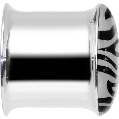 9/16 Stainless Steel Purple Tiger Print Solar Activated Saddle Plug