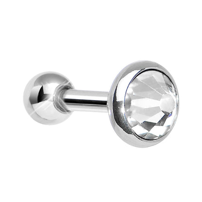 5mm Clear Gem Tragus Cartilage Barbell Earring
