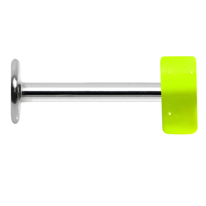 16G Yellow Neon Heart Labret Monroe Tragus Ring - 5/16