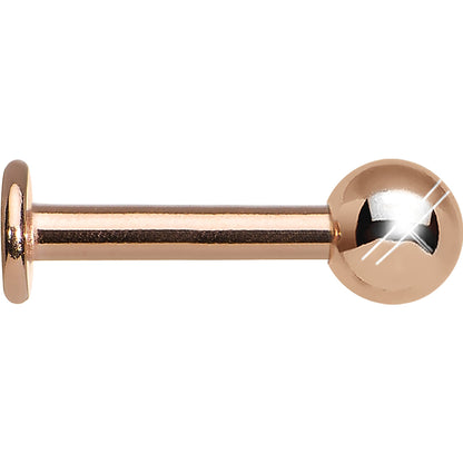 14G 5/16 Rose Gold Plated Labret Tragus Monroe