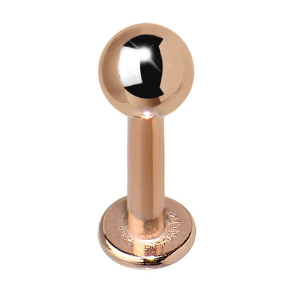 14G 5/16 Rose Gold Plated Labret Tragus Monroe