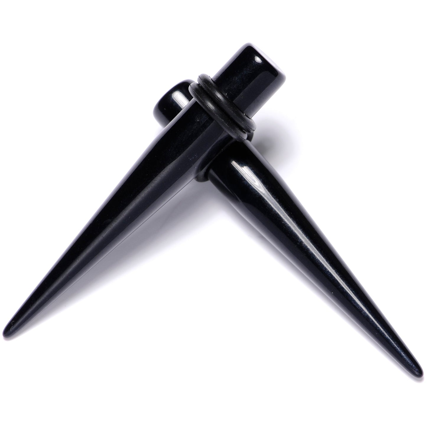 14G to 00G 18 Piece Black Acrylic Ear Stretching Taper Kit