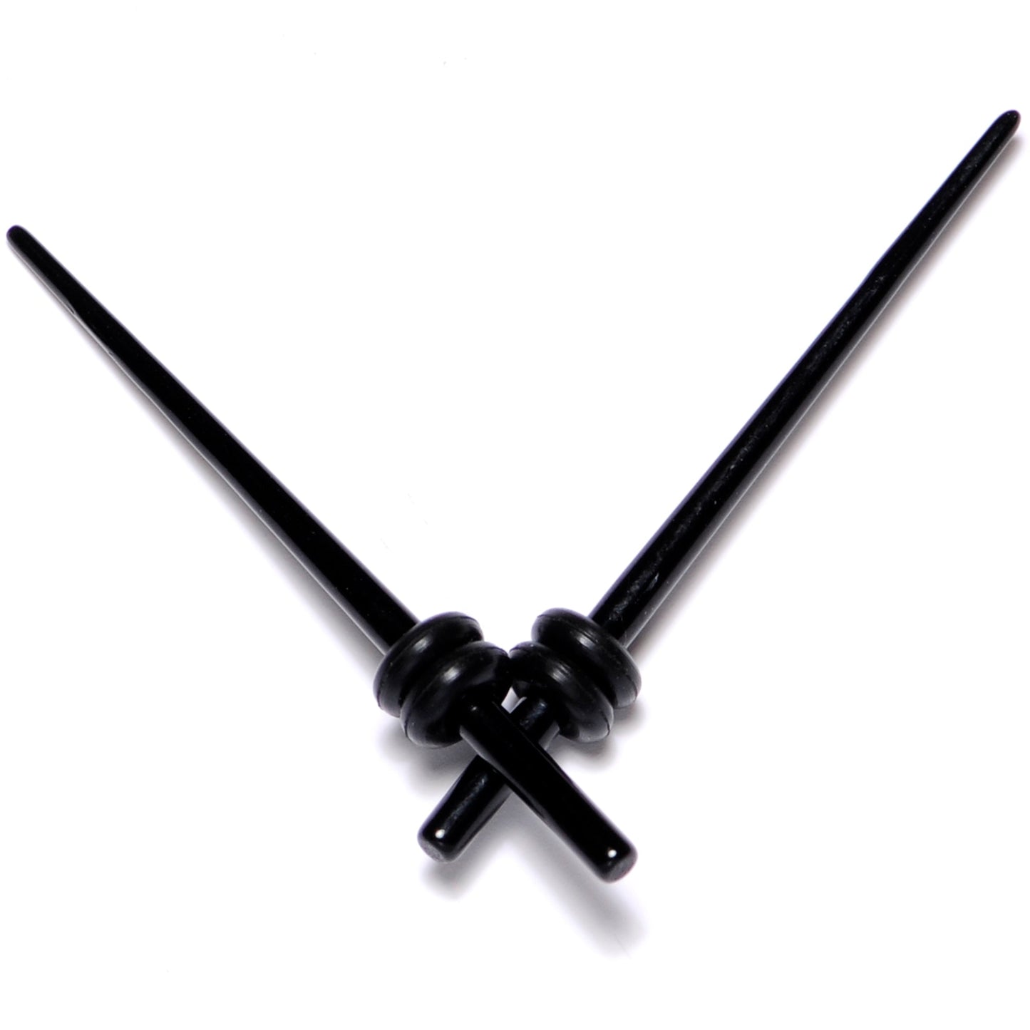 14G to 00G 18 Piece Black Acrylic Ear Stretching Taper Kit