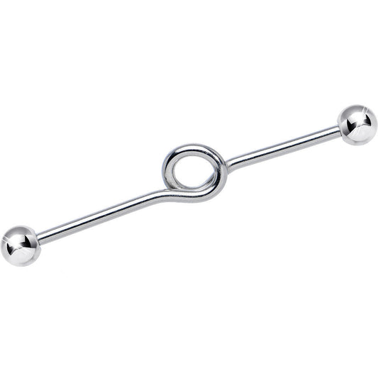 14G Surgical Steel Industrial Twist Industrial Barbell 38mm