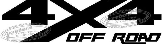 4x4 Off Road Decal Stickers (x2)
