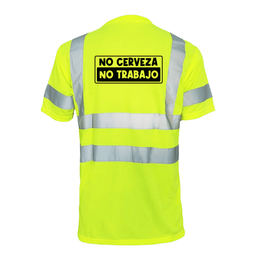No Cerveza - Reflective Safety T-Shirt