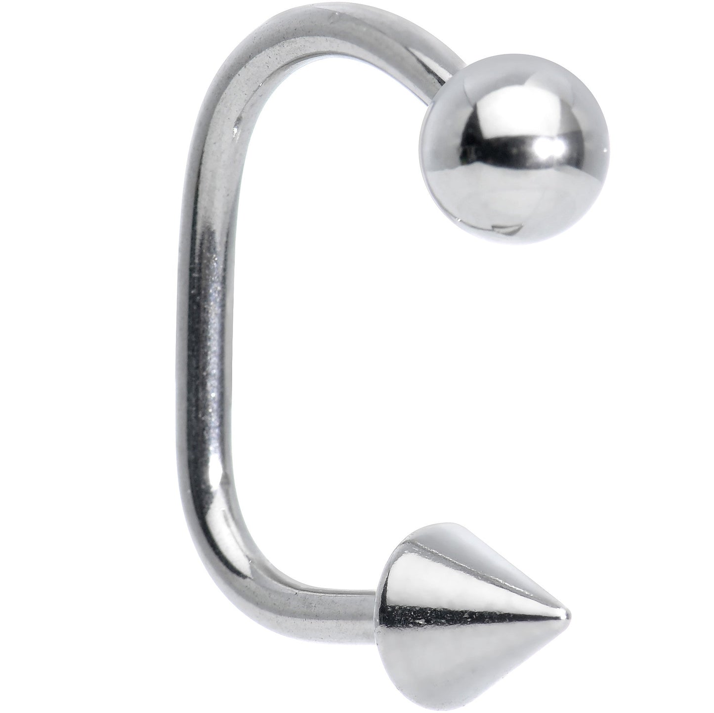 14G 1/2 Surgical Steel Ball Cone Lippy Loop Labret