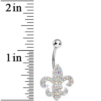 Aurora Gem Fabulous Fleur de Lis Belly Ring