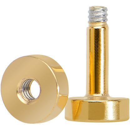 10G PVD Gold Titanium Screw Fit Tunnel