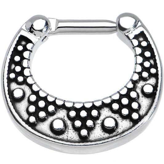 14G 5/16 Stainless Steel Aztec Wonders Septum Clicker