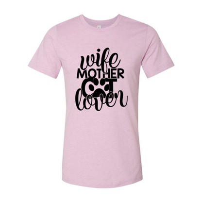 Wife Mother Cat Lover T-Shirt