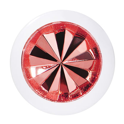 0G White Acrylic Red Dual Flashy Tire Rim Cheater Plug