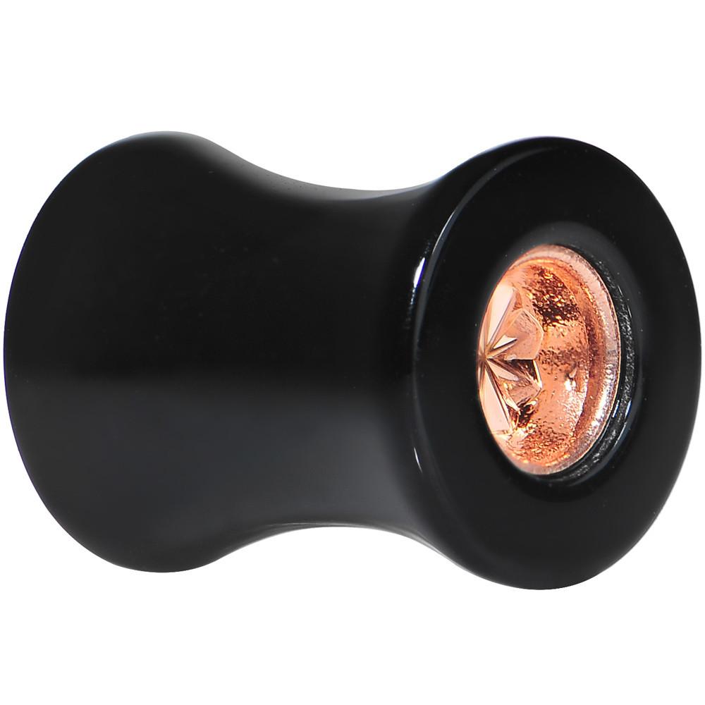 Black Acrylic Pink Flashy Tire Rim Saddle Plug 2G to 20mm