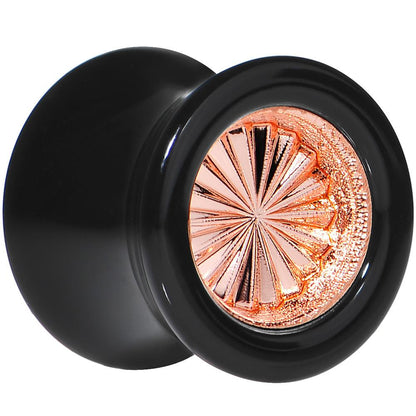 Black Acrylic Pink Flashy Tire Rim Saddle Plug 2G to 20mm