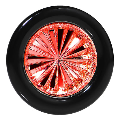 Black Acrylic Red Flashy Tire Rim Saddle Plug 2G to 20mm
