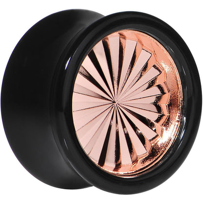 Black Acrylic Pink Flashy Tire Rim Saddle Plug 2G to 20mm