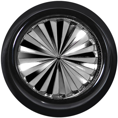 Black Acrylic Grey Flashy Tire Rim Taper 2G to 20mm