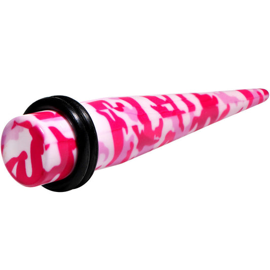 00G Pink Acrylic Hiding Out Camouflage Taper