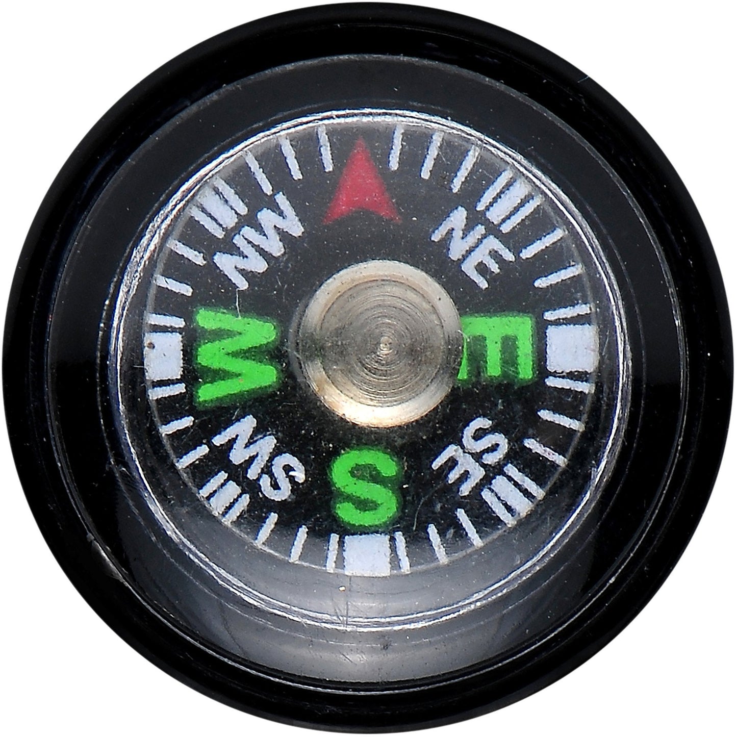 Acrylic Black Find Your Direction Compass Screw Fit Plug 0G to 1"