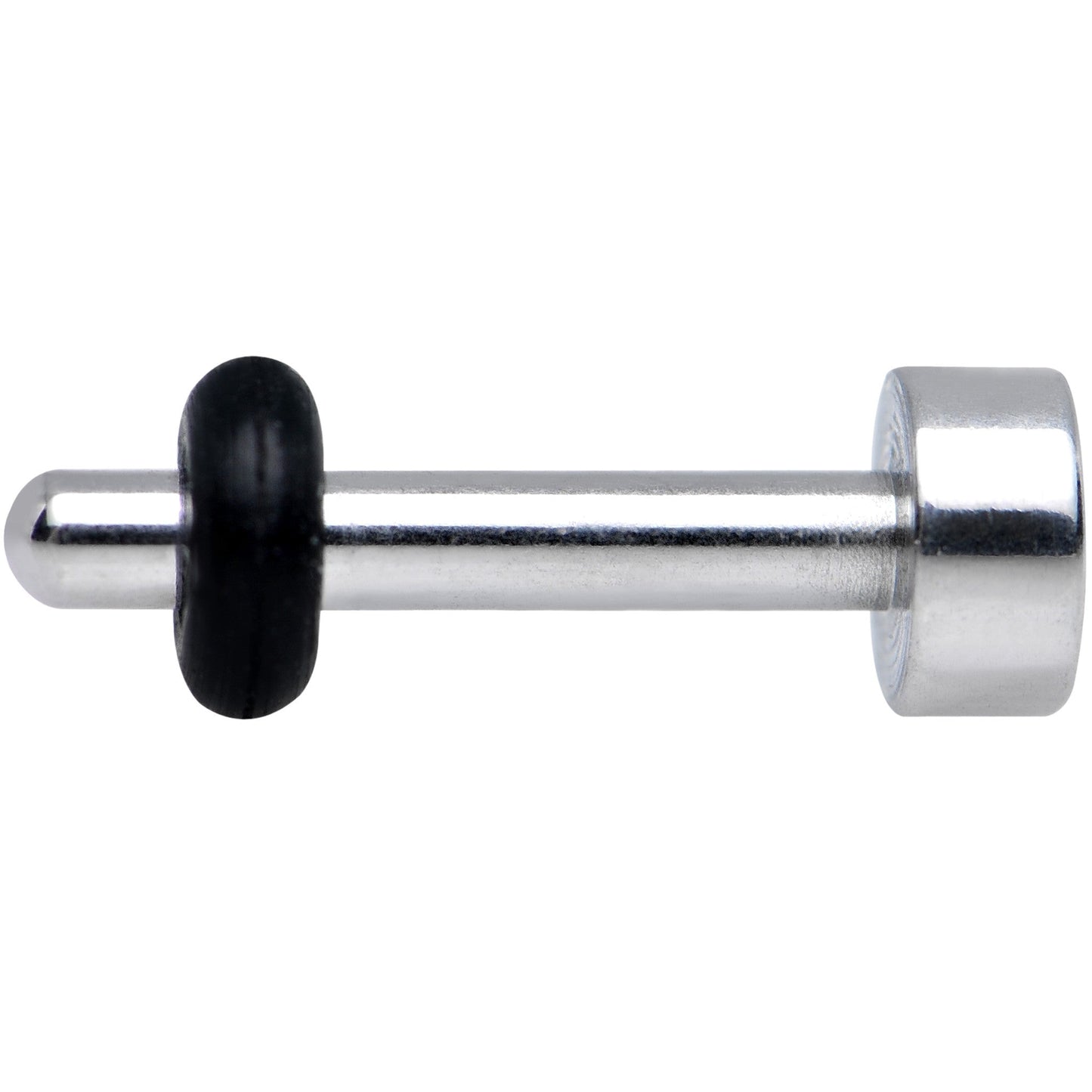 14G Stainless Steel Single Flare Flat Top Plug