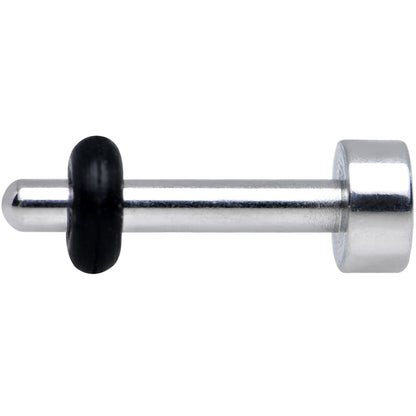 14G Stainless Steel Single Flare Flat Top Plug