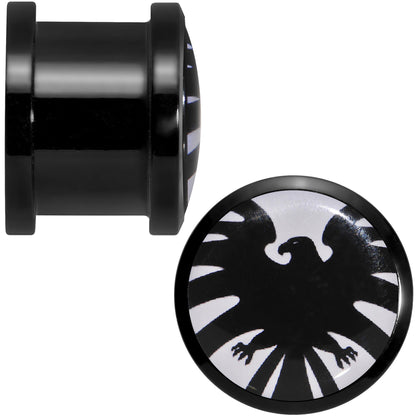 9/16 Licensed Hawkeye Logo Acrylic Screw Fit Plugs Set