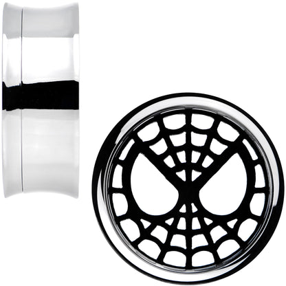 1 inch Licensed Spider-Man Steel Screw Fit Tunnel Plugs Set