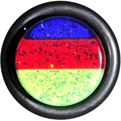 00G Green Red Blue Acrylic Vibrant Glitter Taper