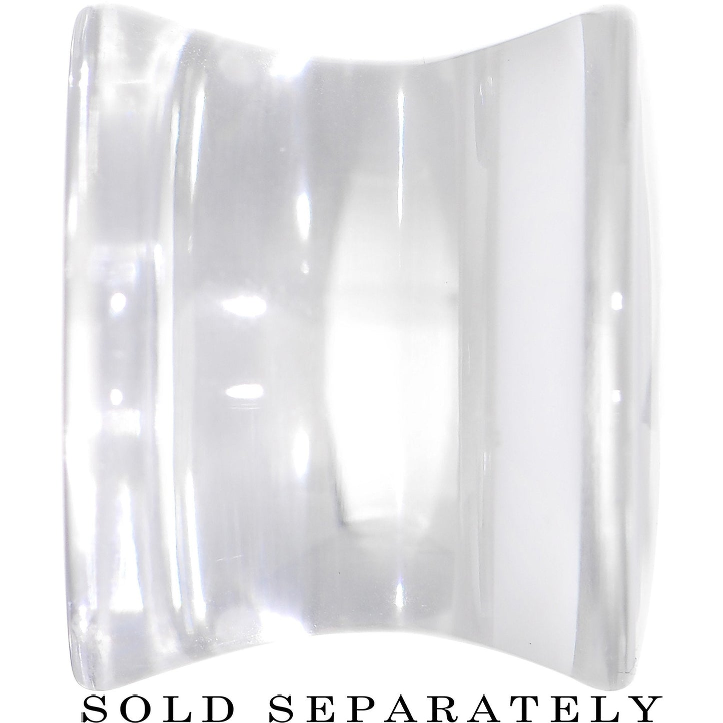 Clear White Acrylic Wish on a Star Saddle Plug 2G to 20mm