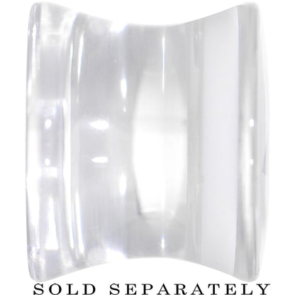 Clear White Acrylic Wish on a Star Saddle Plug 2G to 20mm