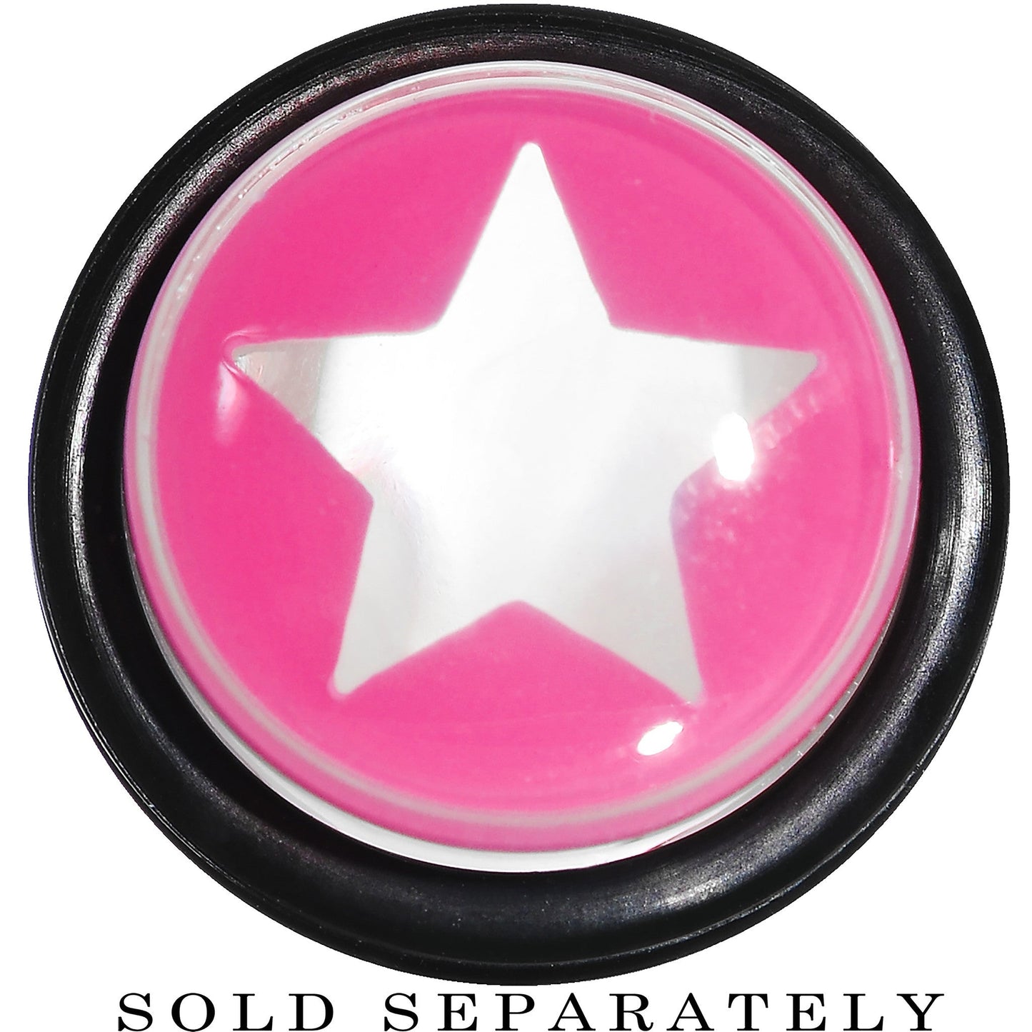 9/16 Clear Pink Acrylic Wish on a Star Taper